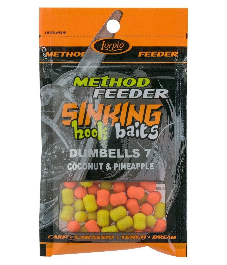 Lorpio SINKING HOOK BAITS DUMBELLS COCONUT & PINEAPPLE 7X10